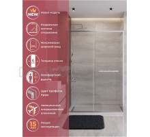 Душевая дверь в нишу Cezares Lux B-FS-11-140-C-CR 140 см, профиль хром, стекло прозрачное