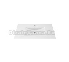 Мебельная раковина Teymi Ritta 90 накладная, белая, прямоугольная, фарфор