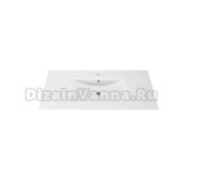 Мебельная раковина Teymi Ritta 100 накладная, белая, прямоугольная, фарфор