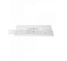 Мебельная раковина Teymi Ritta 120 накладная, белая, прямоугольная, фарфор