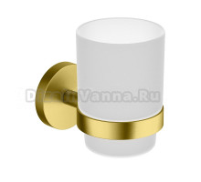 Стакан для ванной Timo Saona 13031/20 настенный, золото, стеклянный