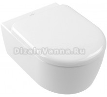 Унитаз подвесной Villeroy & Boch Skyla 5656CL01 безободковый, сиденье с микролифтом, альпийский белый