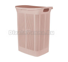 Корзина для белья Keeplex Ajur 248265 50 л, напольная, бежевая, прямоугольная, пластик