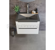 Раковина для ванной Uperwood Geo 70 см, графит