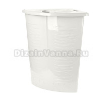 Корзина для белья Keeplex Regular 248241 40 л, напольная, белая, прямоугольная, пластик