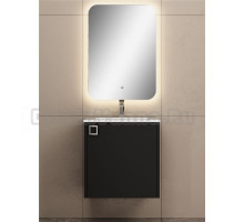 Мебель для ванной комнаты Uperwood Aurora 50 подвесная, черная матовая