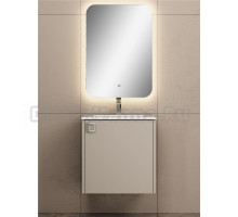 Мебель для ванной комнаты Uperwood Aurora 50 подвесная, бежевая матовая