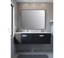 Мебель для ванной комнаты Uperwood Modul 120 подвесная, теплая подсветка, матовая черная