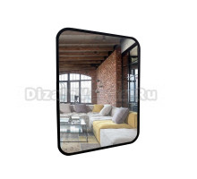 Зеркало MIXLINE "Мальта-лофт" 600*800 (ШВ) пластиковая рама черная