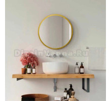 Зеркало MIXLINE "Ренуар" D400 без подсветки, золотое обрамление