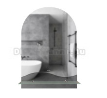 Зеркало MIXLINE "Амели" 390*585 (ШВ) с полкой (К)