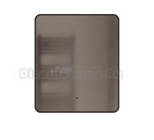 Зеркало MIXLINE "Инканто" 600*700 (ШВ) бесконтактный сенсор, светодиодная подсветка,черная окантовка