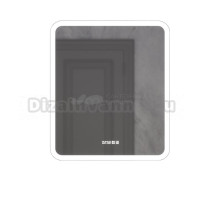 Зеркало MIXLINE "Стив-3" 600*700 (ШВ) сенсорный выключатель, часы + подогрев