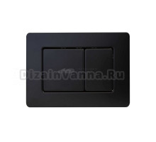 Кнопка смыва для унитаза AltroBagno Beni aggiuntivi AltroBagnoPFP0283MB нержавеющая сталь, цвет матовый черный