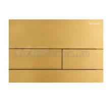 Кнопка смыва для унитаза Splendy Stable Mood SM302TMGM нержавеющая сталь, цвет брашированное золото