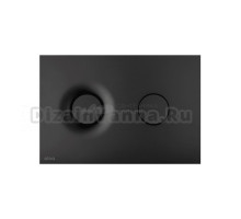 Кнопка смыва для унитаза AlcaPlast Dot.Dot. M1978 пластик, цвет матовый черный, с антибактериальным покрытием