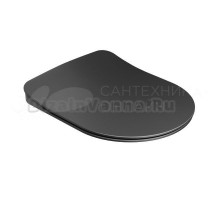 Крышка-сиденье Ravak Chrome Uni Flat с микролифтом, черная