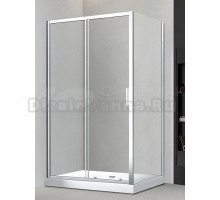 Душевой уголок Veconi Rovigo RV-046 130x120x195, профиль матовый хром, стекло прозрачное