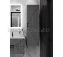 Шкаф-пенал для ванной Grossman Луксор 42 L/R матовый графит