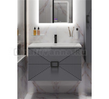 Тумба под раковину без столешницы Grossman Луксор 80 матовый графит