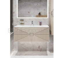 Тумба под раковину без столешницы Grossman Луксор 100 матовая бежевая