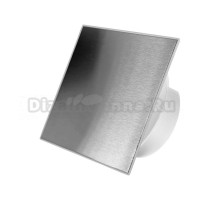 Вытяжной вентилятор SlimVent MV 100 квадрат нержавеющая сталь, серый металлик