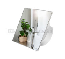 Вытяжной вентилятор SlimVent MV 100 квадрат нержавеющая сталь, серый металлик, зеркальный