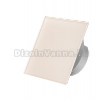 Вытяжной вентилятор SlimVent MV 100 квадрат стекло, глянцевый бежевый