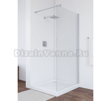 Душевая перегородка Vegas Glass Eaf Novo h2000 96 07 01 профиль матовый хром, стекло прозрачное