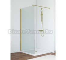 Душевая перегородка Vegas Glass Eaf Novo h2000 96 03 01 профиль матовое золото, стекло прозрачное