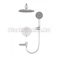 Душевой комплект Wonzon & Woghand Solo WW-939032-BN С ВНУТРЕННЕЙ ЧАСТЬЮ, брашированный никель