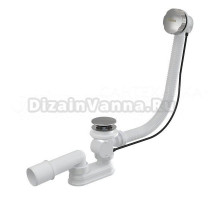 Слив-перелив для ванны Ravak X01848 800 52 мм, полуавтомат, графит, с сифоном