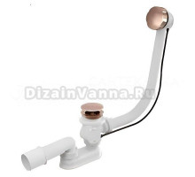 Слив-перелив для ванны Ravak X01849 800 52 мм, полуавтомат, розовое золото, с сифоном