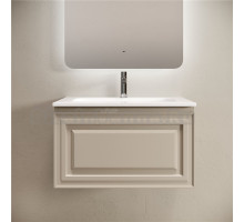 Тумба с раковиной Sancos Very 70 подвесная, beige soft, раковина CN7031