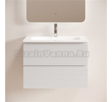 Тумба с раковиной Sancos Folk 70 2я подвесная, bianco, раковина CN7031