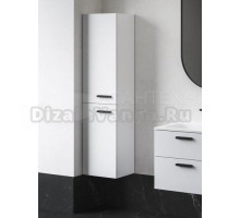 Шкаф-пенал для ванной Ravak Chrome II SD 39 L глянцевый белый, ручка черная 152 мм