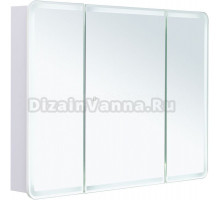 Зеркало-шкаф Aquanet Оптима 110х80 LED с подсветкой, белый