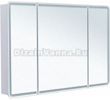 Зеркало-шкаф Aquanet Оптима 120х80 LED с подсветкой, белый