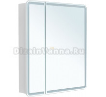 Зеркало-шкаф Aquanet Оптима 70х80 LED с подсветкой, с антизапотевателем, белый