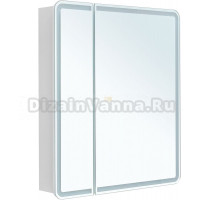 Зеркало-шкаф Aquanet Оптима 80х80 LED с подсветкой, с антизапотевателем, белый