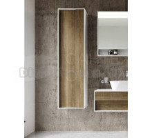 Шкаф-пенал для ванной Ravak Step SB 43 L/R глянцевый белый, орех