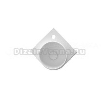 Раковина маленькая в туалет Ravak Yard 280 C матовая белая, круглая