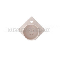 Раковина маленькая в туалет Ravak Yard 280 C розовая, круглая