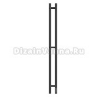 Полотенцесушитель электрический APEXTERMO Sirius SR10111BM 110x10 см, подключение справа, скрытое подключение справа, матовый черный, I-образный, из стали