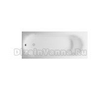 Ванна из искусственного камня Астра-Форм Лира Solid Surface 170x70 см, пристенная, матовая белая, на ножках