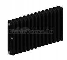 Радиатор стальной трубчатый TUBOG Classic 3037 3 трубы, 14 секций, боковое проходное подключение, антрацит DB 703 matt