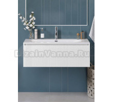 Тумба под раковину без столешницы BelBagno Uno 100 подвесная, 1 ящик, bianco opaco