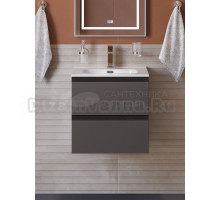 Тумба под раковину без столешницы BelBagno Kraft 39 50 подвесная, матовая темно-серая