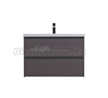 Тумба под раковину без столешницы BelBagno Kraft 75 подвесная, матовая темно-серая