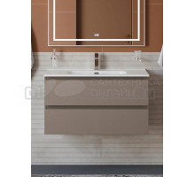 Тумба под раковину без столешницы BelBagno Kraft 80 подвесная, матовая бежевая
